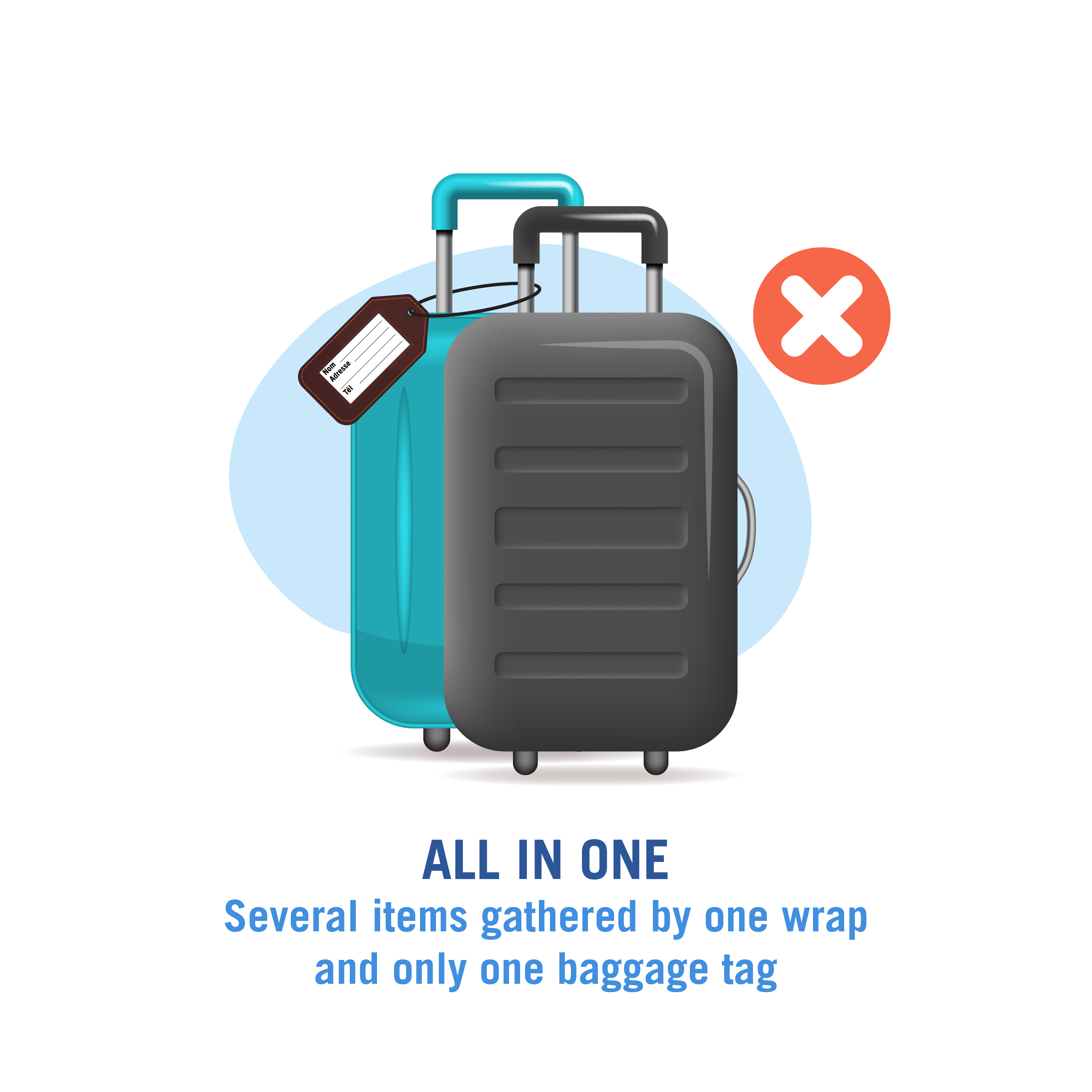 Checked bag deals size